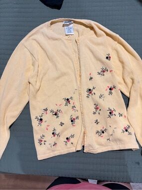 Northern Reflections Pale Yellow Knit Cardigan